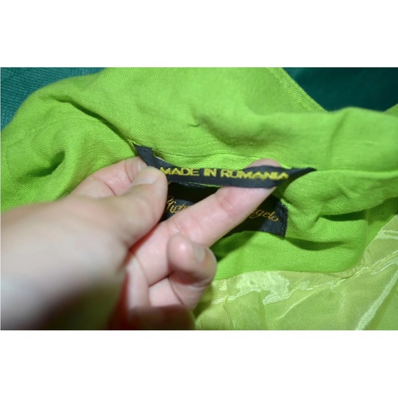 Women gorgeous winter vintage blazer Giorgio Sant Angelo size10 green - Picture 4 of 11